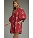 Arora Burgundy Embroidered Dress