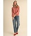 Michelle Desert Red Striped Sweater