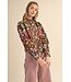 Carly Ash Olive Floral Top