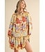 Kim Cream Floral Dress