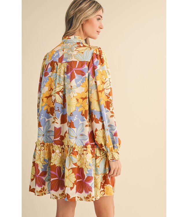 Kim Cream Floral Dress