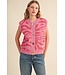 Paige Pink Tiger Stripe Sweater Vest