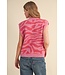 Paige Pink Tiger Stripe Sweater Vest