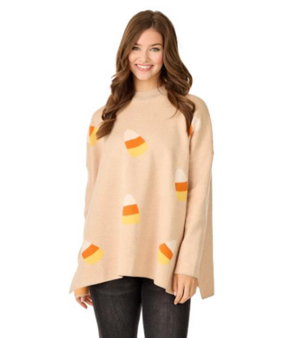 Candy Corn Tan Sweater