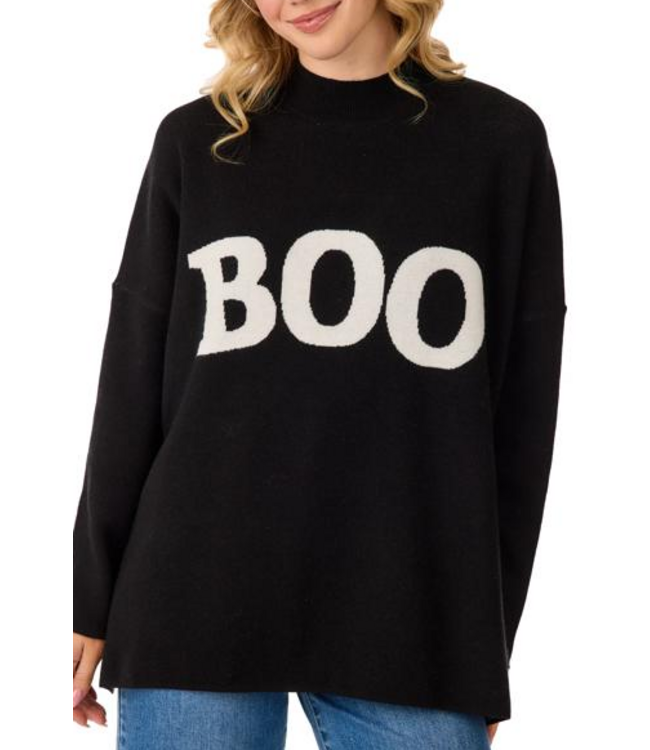 Boo Black Sweater
