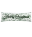 Toile Merry Christmas Green Pillow