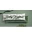 Toile Merry Christmas Green Pillow