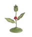 Holly Metal Small Candlestick