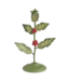 Holly Metal Large Candlestick