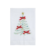 Tree Velvet Bow Embroidered Tea Towel