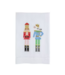 Nutcracker Embroidered Tea Towel