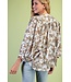 Karen Khaki Leopard Top