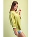 Lexi Apple Green Satin Top