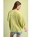 Lexi Apple Green Satin Top