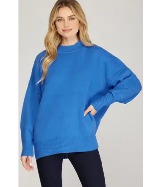 SHE + SKY Vivian Diva Blue Sweater