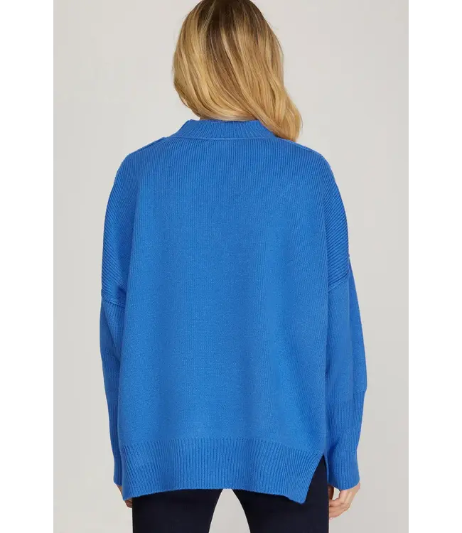 Vivian Diva Blue Sweater