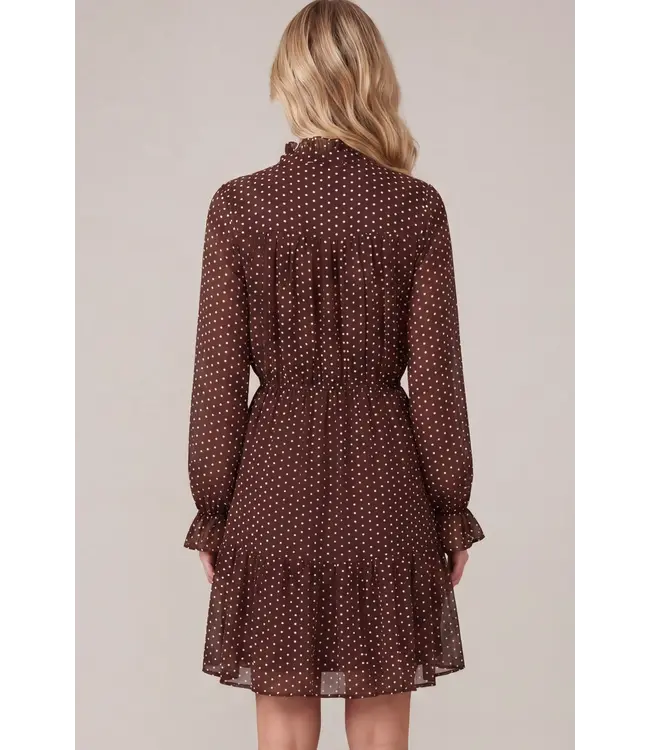 Beth Brown Polka Dot Dress