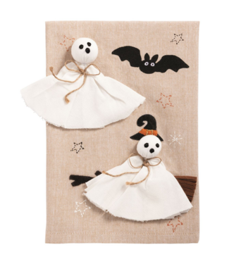 Ghost Felt Appliqué Tea Towel