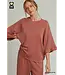 Molly Terracotta Raglan Sleeve Top