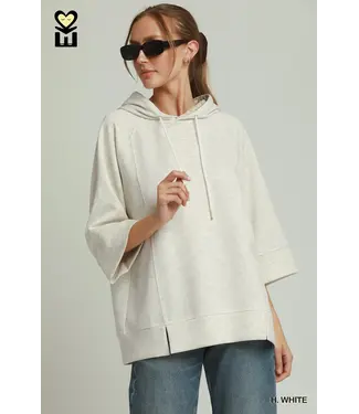 Heather White Tunic Top