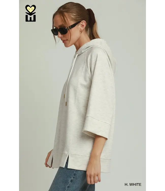 Heather White Tunic Top