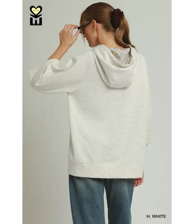 Heather White Tunic Top