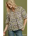 Wendi Brown Floral Top