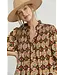 Wren Black Boho Floral Top
