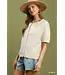 Barb Oatmeal Knit Cardigan Top