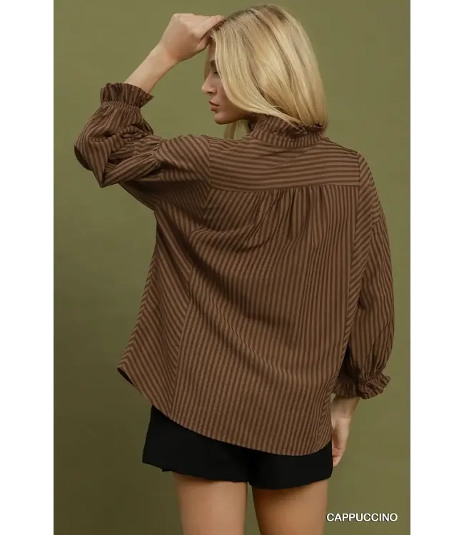 Stella Cappuccino Stripe Seersucker Top