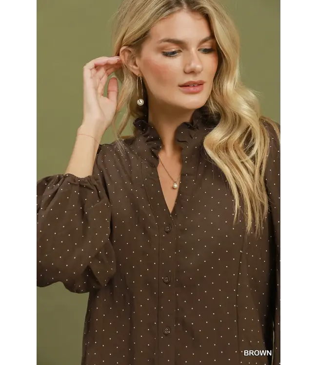 Sheila Brown Swiss Dot Top