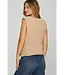 Patricia Taupe Chunky Sweater Vest Top