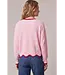 Barbara Pink Scallop Sweater