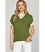 Mellony Olive Sweater Vest Top