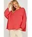 Ellen Red Coral Sweater