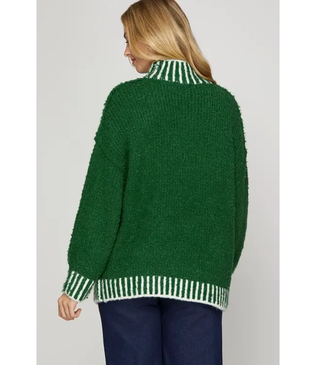 Annie Green Stitched Contrast Sweater