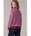 Pearl Magenta Striped Sweater