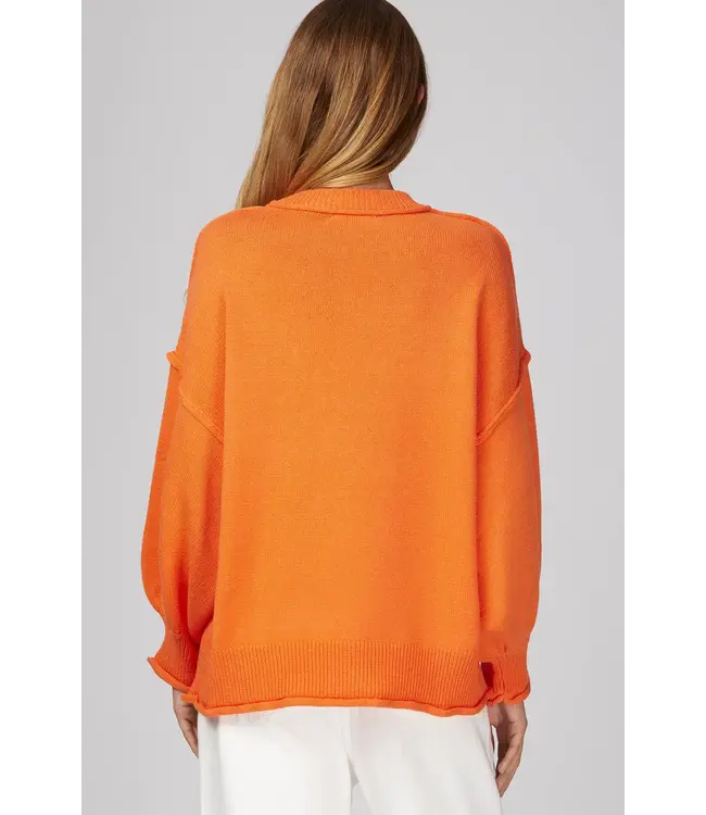 Marty Orange Sweater