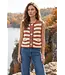 Shirley Cinnamon Striped Sweater Vest