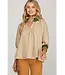 Carson Taupe Striped Top