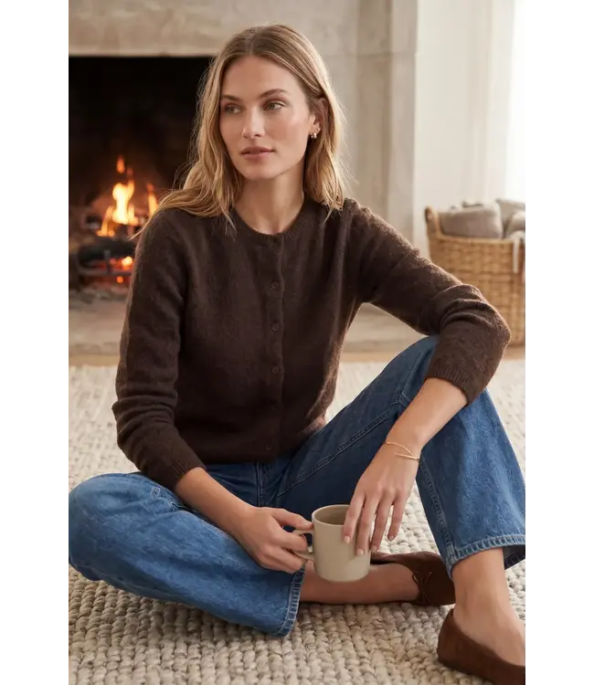 Cora Brown Sweater Cardigan