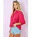Cissy Pink Gingham Bubble Top