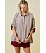 Shea Checkered Seersucker Oversized Top