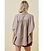 Shea Checkered Seersucker Oversized Top