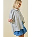 Shea Checkered Seersucker Oversized Top