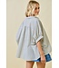 Shea Checkered Seersucker Oversized Top