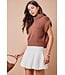 Kayla Chocolate Chunky Sweater Top