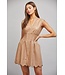 Erin Latte Faux Leather Dress