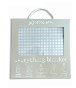goosies Gingham Cottage Blue Everything Blanket