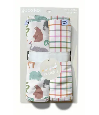 goosies Zoo Crew Burp Cloth Set
